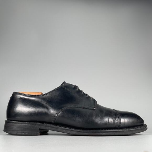 Brooks Brothers Men\'s Size 10 E Black Leather Cap Toe Oxfords Dress Shoes GUC main image 4